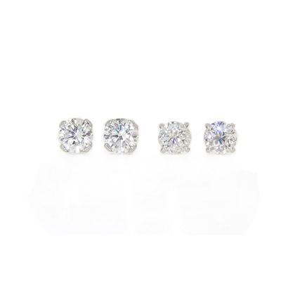 1.0cts and 0.78cts Diamond Studs